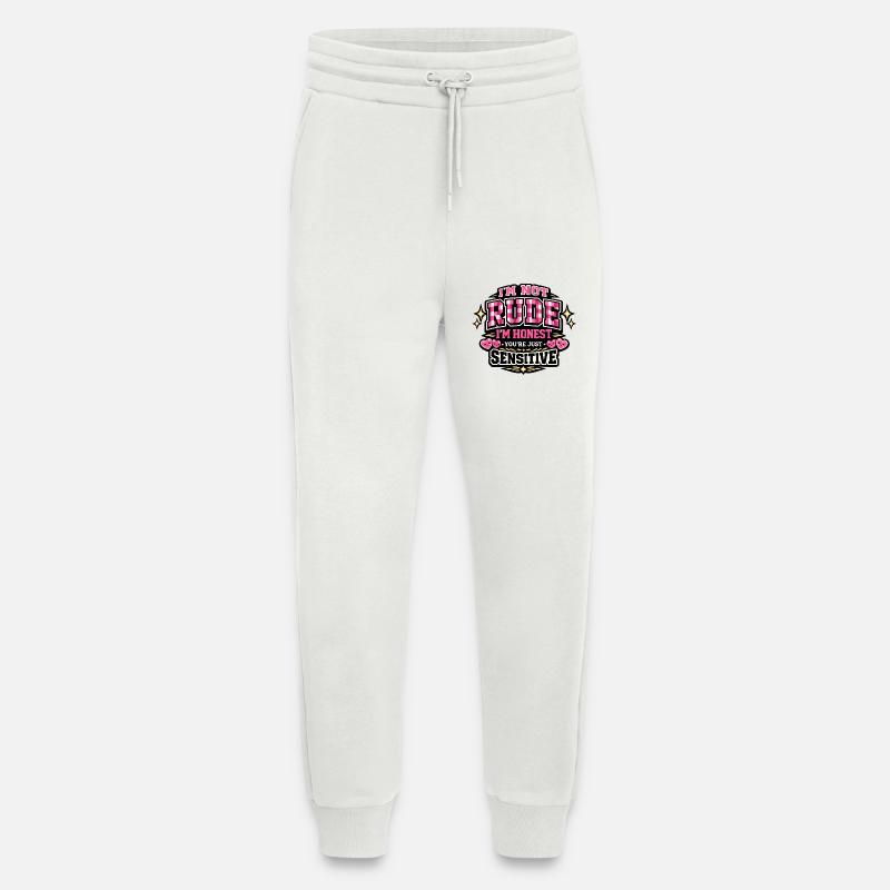 Nicht unhöflich, ehrlich – sensibel - Jogginghose - made by SPREAD - OFF WHITE