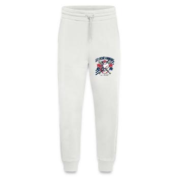 Red White Baseball All Star Spirit - Pantalon de jogging bio décontracté fabriqué en UE - OFF WHITE - Devant