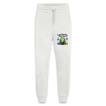 Expérimenter mon futur t-shirt grenouille mignonne Science Te - Pantalon de jogging bio décontracté fabriqué en UE - OFF WHITE - Devant