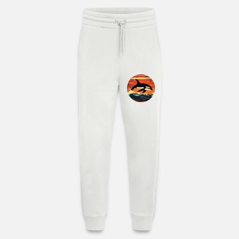 Killer whale - Jogging Pants - made by SPREAD  - OFF WHITE