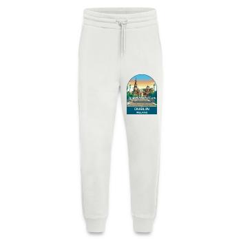 Dublin Ireland Vintage Travel Poster Art - Jogging Pants - made by SPREAD  - OFF WHITE - Front