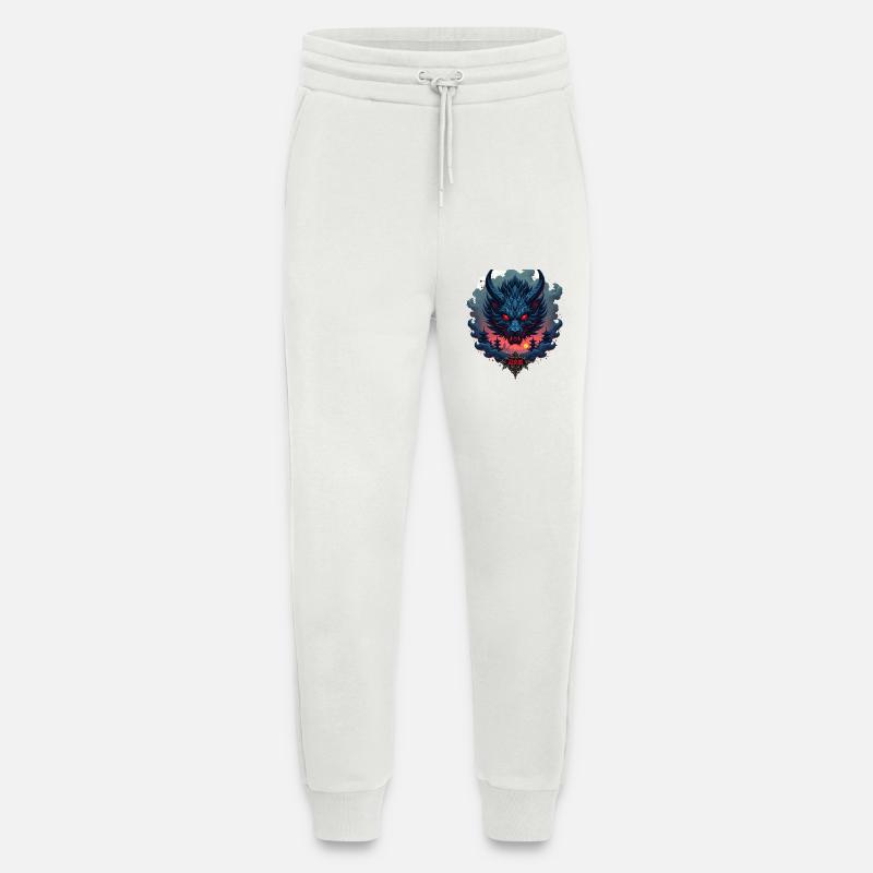 Shadow Oni – Japanischer Dämonenwolf - Jogginghose - made by SPREAD - OFF WHITE
