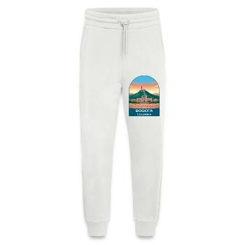 Bogota Colombia Skyline Vintage Travel Art - Jogging Pants - made by SPREAD  - OFF WHITE - Front