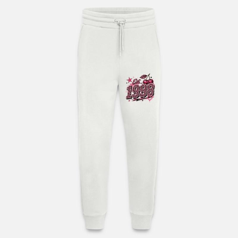 Est. 1998 Pink Leopard Birthyear - Jogging Pants - made by SPREAD  - OFF WHITE