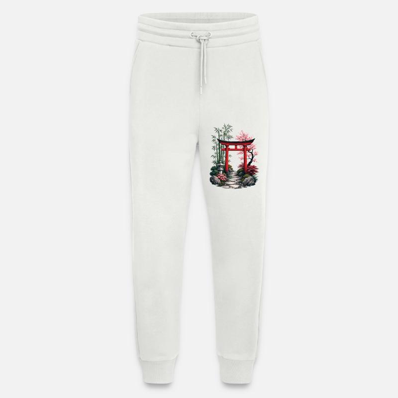 Japanischer Gartenpfad - Jogginghose - made by SPREAD - OFF WHITE