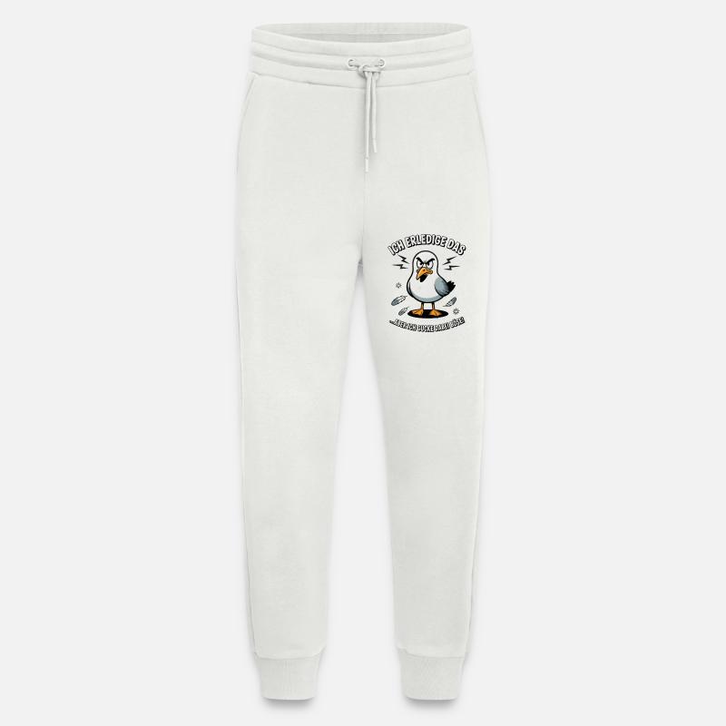 Möwe Seevogel Nen scheiss muss ich - Jogginghose - made by SPREAD - OFF WHITE
