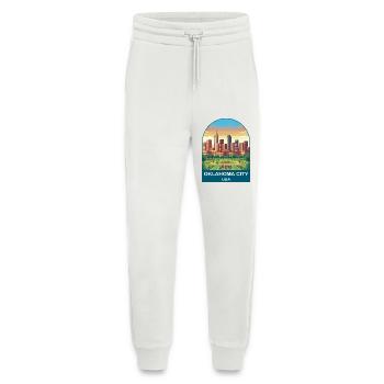 Oklahoma City USA Vintage-Reiseplakat - Jogginghose - made by SPREAD - OFF WHITE - Vorne