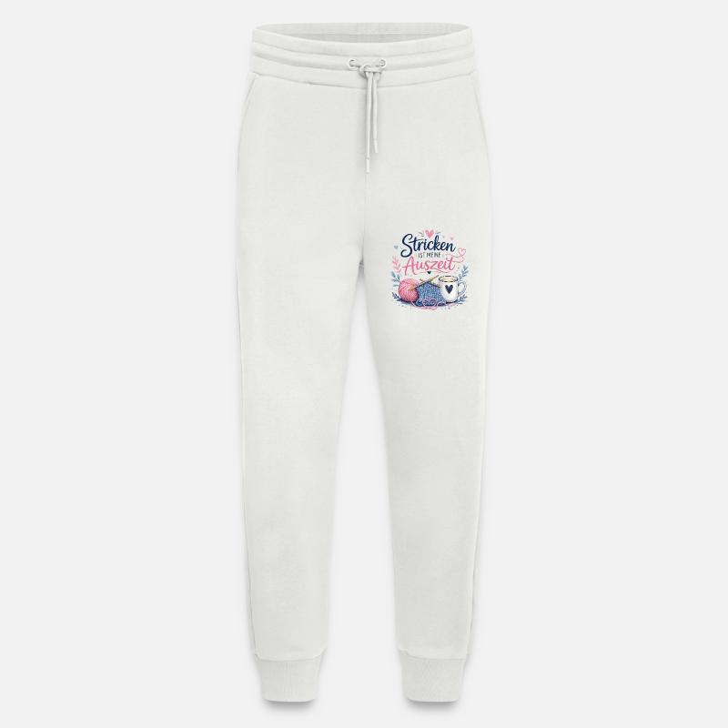 Stricken ist meine Auszeit - Jogginghose - made by SPREAD - OFF WHITE