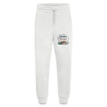 Stricken ist meine Auszeit - Jogginghose - made by SPREAD - OFF WHITE - Vorne