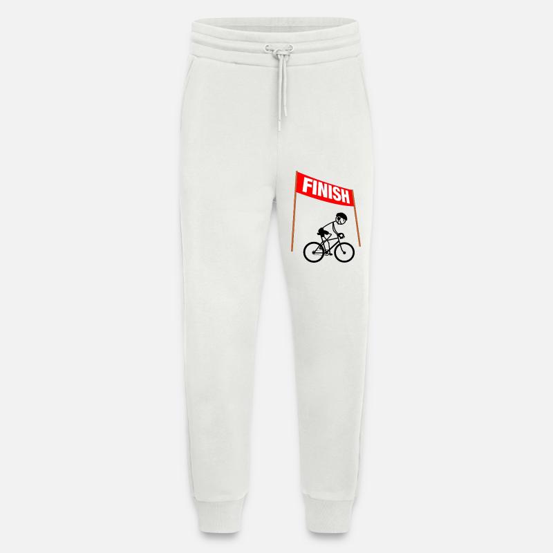 Junger Radfahrer-Finisher - Jogginghose - made by SPREAD - OFF WHITE