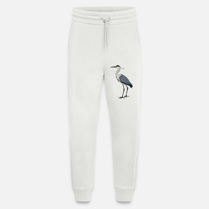 Grey Heron - Jogging Pants - made by SPREAD  - OFF WHITE