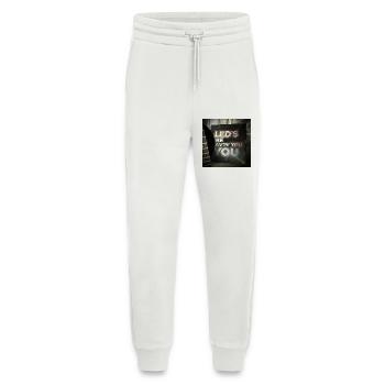 LEDS BE AVIN YOU par Mark Noone - Pantalon de jogging bio décontracté fabriqué en UE - OFF WHITE - Devant