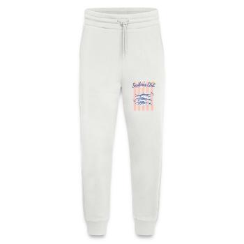 Sardines Club - Design Vintage Mer - Pantalon de jogging bio décontracté fabriqué en UE - OFF WHITE - Devant