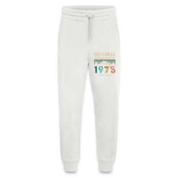 February 1975 Vintage Birthday 1975 Gift - Jogging Pants - made by SPREAD  - OFF WHITE - Front