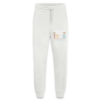 Février 1985 Vintage Anniversaire 1985 Cadeau - Pantalon de jogging bio décontracté fabriqué en UE - OFF WHITE - Devant