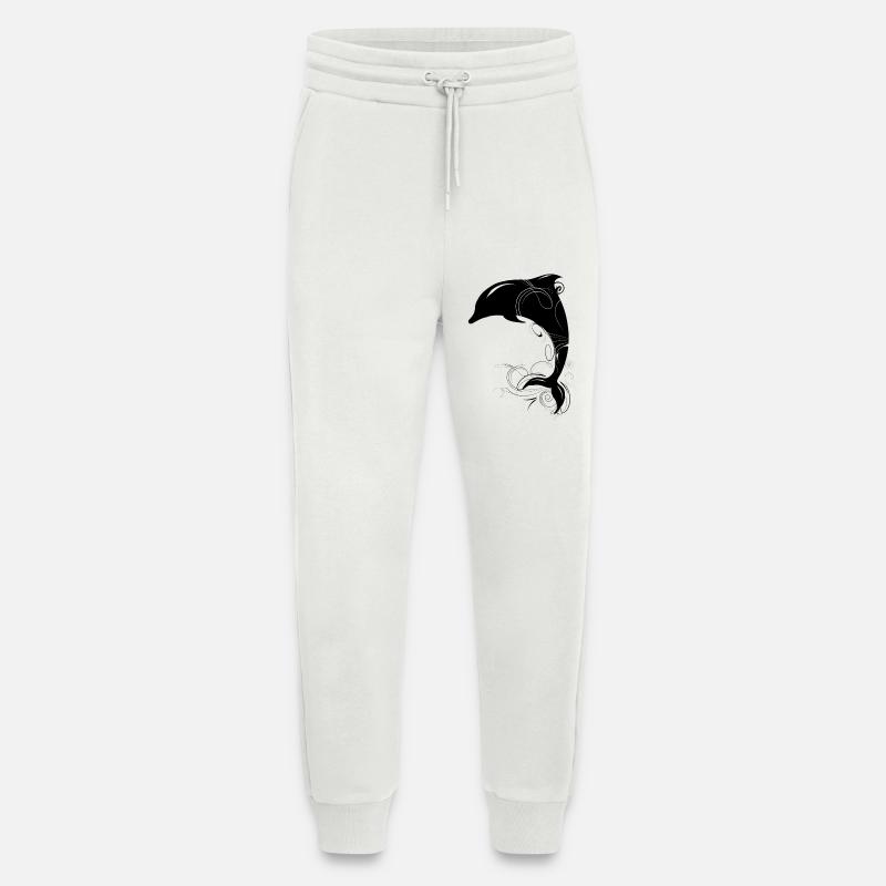 springender Delfin - Jogginghose - made by SPREAD - OFF WHITE