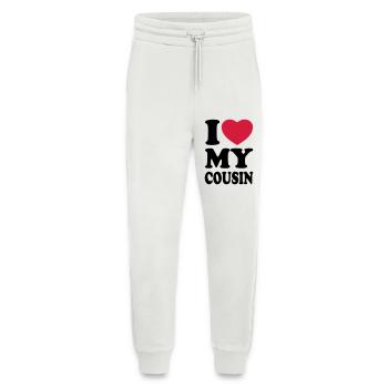 I love my cousin - Ich liebe meine Cousine - Jogginghose - made by SPREAD - OFF WHITE - Vorne