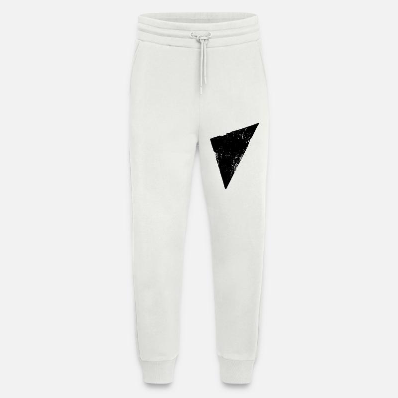 Triangle | Polygone | Triangle - Pantalon de jogging bio décontracté fabriqué en UE - OFF WHITE