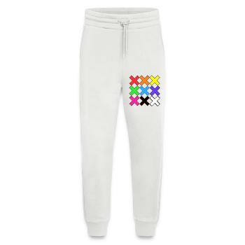 Bunte X Muster auf Schwarz Farben X - Jogginghose - made by SPREAD - OFF WHITE - Vorne