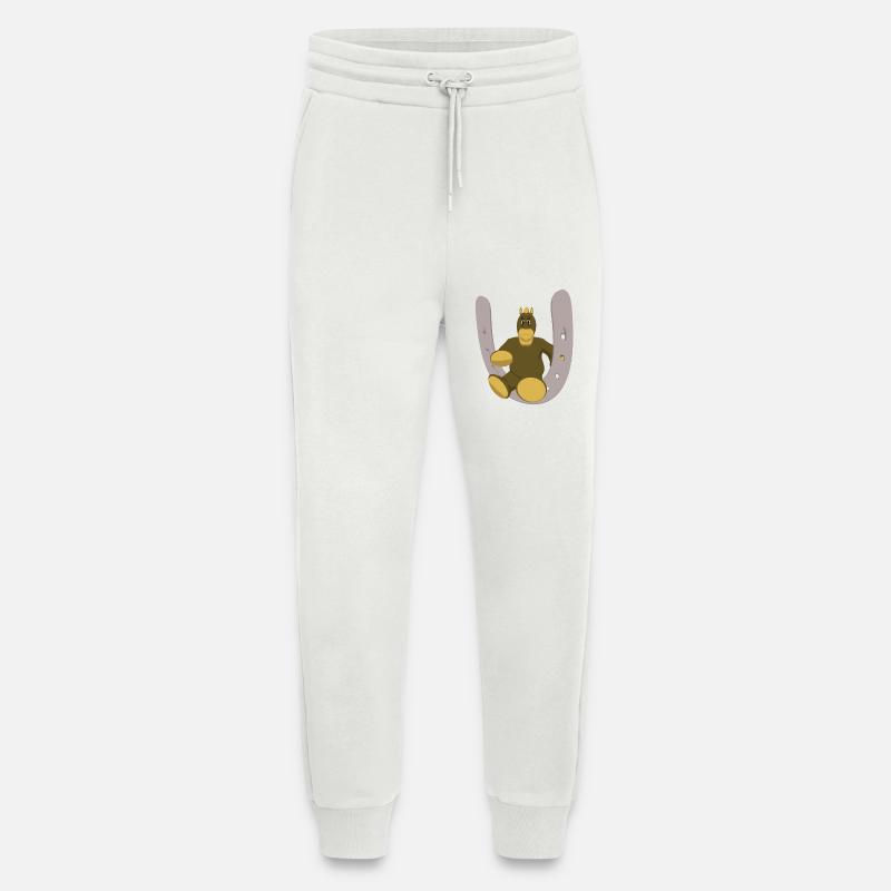 Pferd mit Hufeisen - Jogginghose - made by SPREAD - OFF WHITE