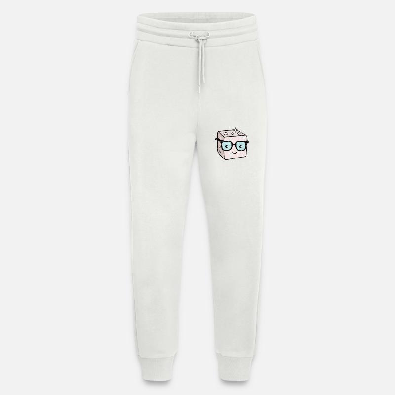 Sweet Sugar Cube Nerd Refined - Jogging Pants - made by SPREAD  - OFF WHITE