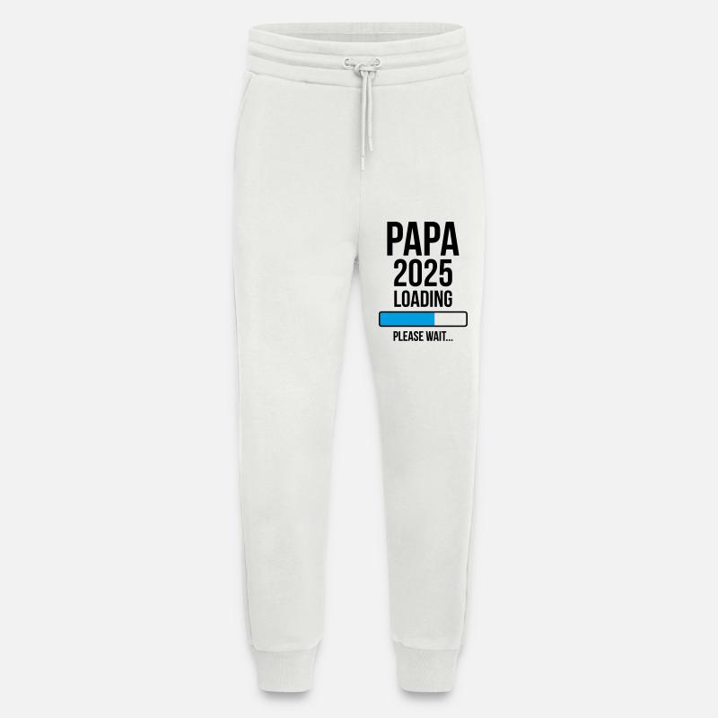 Papa 2025 Loading Please wait... - Jogging Pants - made by SPREAD  - OFF WHITE