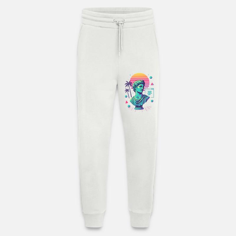 Vaporwave Aesthetics – Ancient Meets Neon - Jogging Pants - made by SPREAD - OFF WHITE
