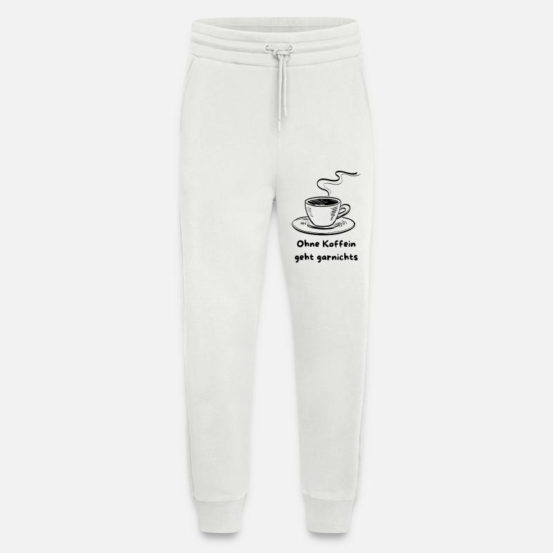 Kaffeetasse mit Koffeinspruch Design - Jogginghose - made by SPREAD - OFF WHITE