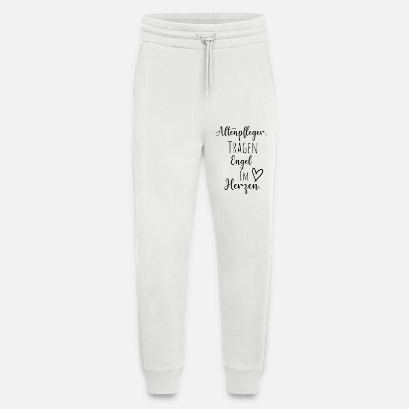 Altenpfleger Geschenk Spruch, Pflege Beruf Kollege - Jogginghose - made by SPREAD - OFF WHITE