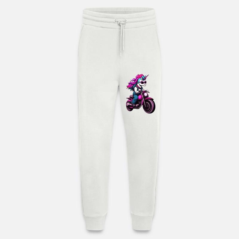 Motorrad Einhörner - Jogginghose - made by SPREAD - OFF WHITE