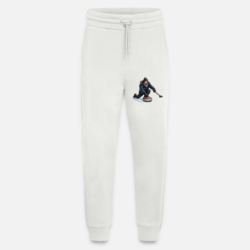 Curlingheld im Eiswind - Jogging Pants - made by SPREAD  - OFF WHITE