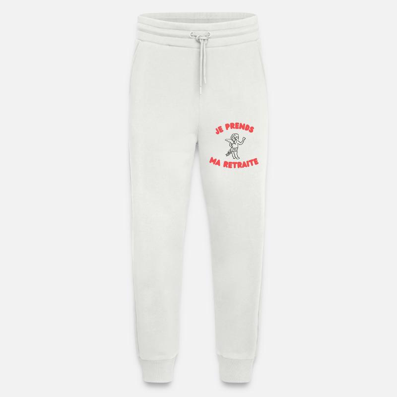 Cupid resigns - Jogging Pants - made by SPREAD  - OFF WHITE