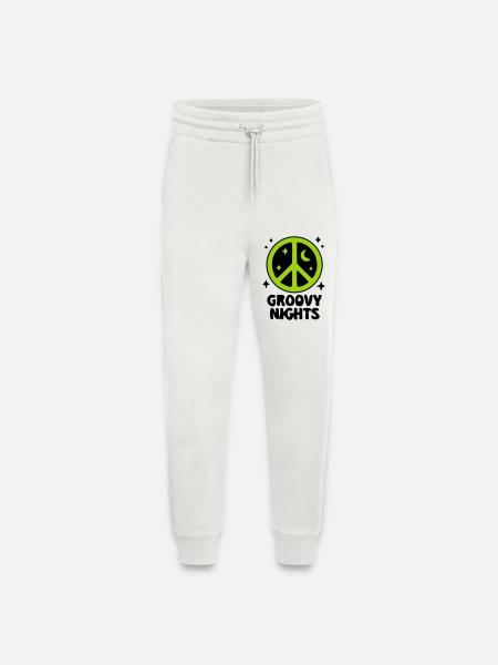 Groovy Peace Zeichen Logo - Jogginghose - made by SPREAD - OFF WHITE