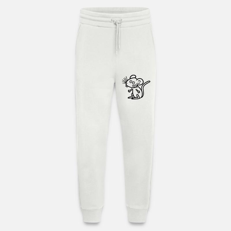 Rat Mouse - Jogging Pants - made by SPREAD  - OFF WHITE