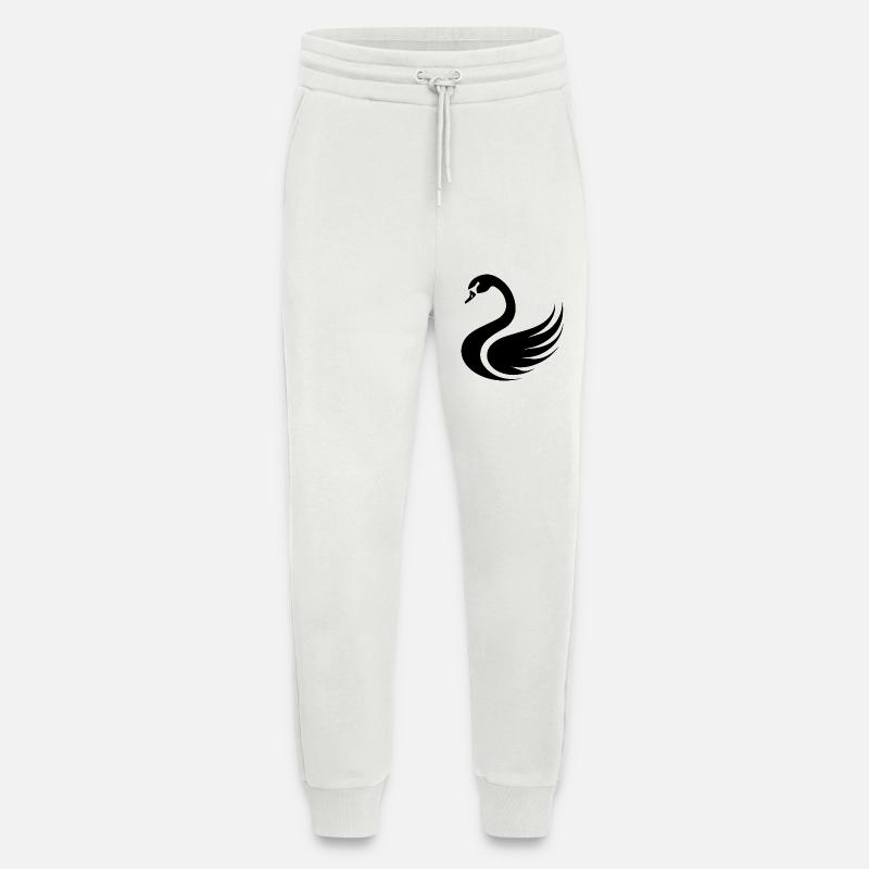 Swan Swans - Jogging Pants - made by SPREAD  - OFF WHITE