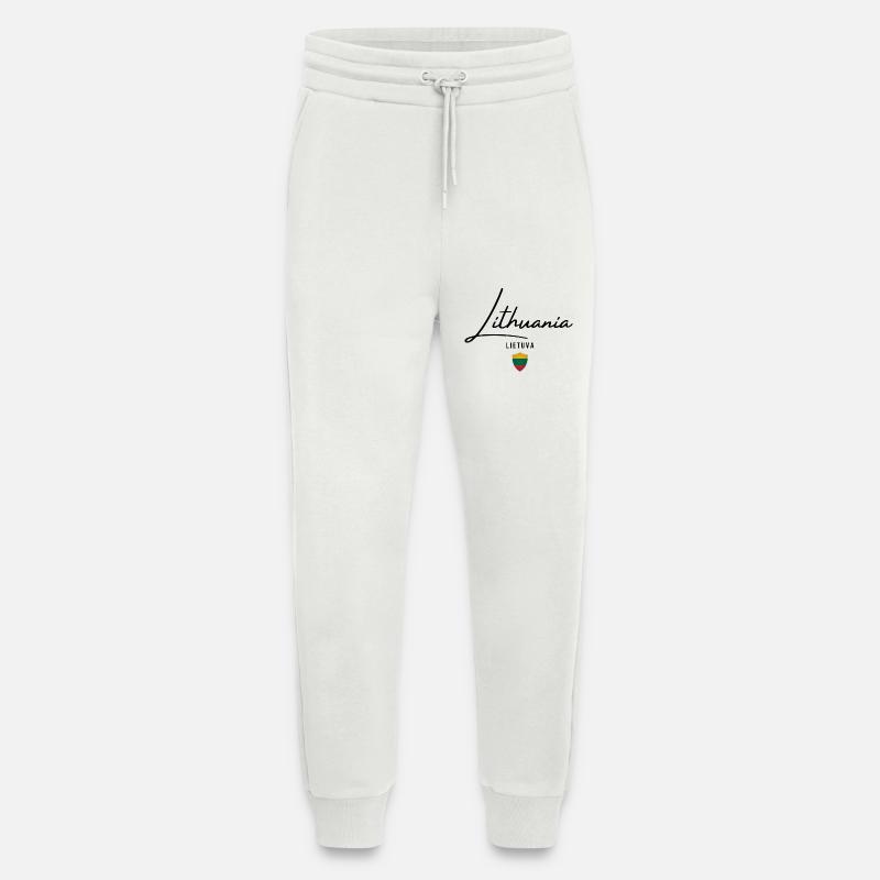 Lithuanian flag, Lithuanian pride - Jogging Pants - made by SPREAD  - OFF WHITE