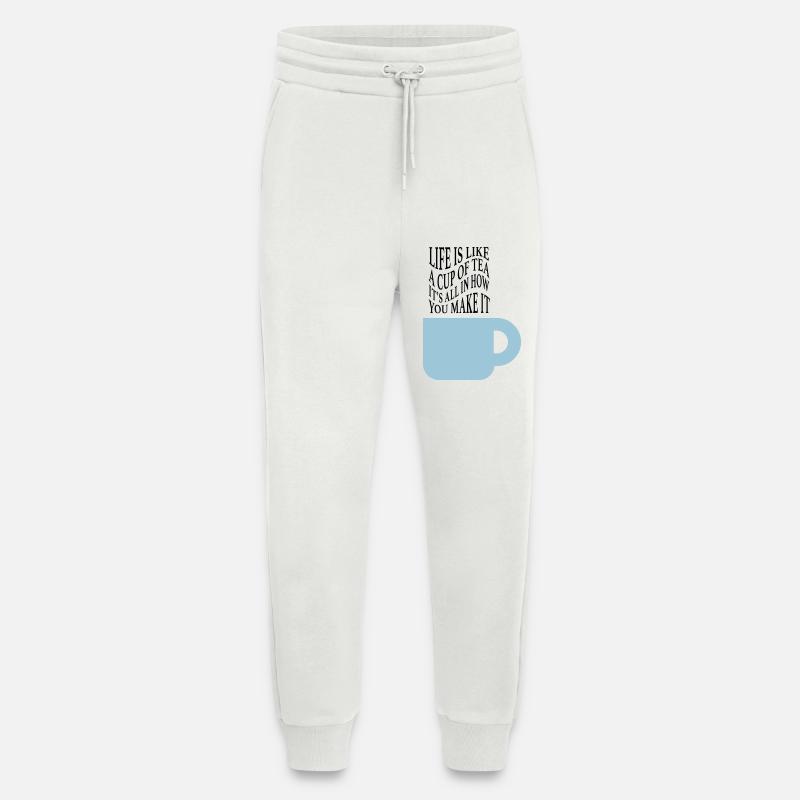 Life like tea - Jogging Pants - made by SPREAD - OFF WHITE