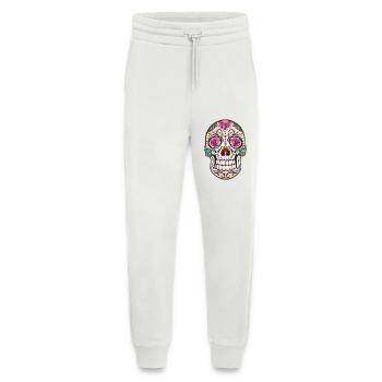 Floral Sugar Skull Tattoo - Mexikanischer Stil - Jogginghose - made by SPREAD - OFF WHITE - Vorne