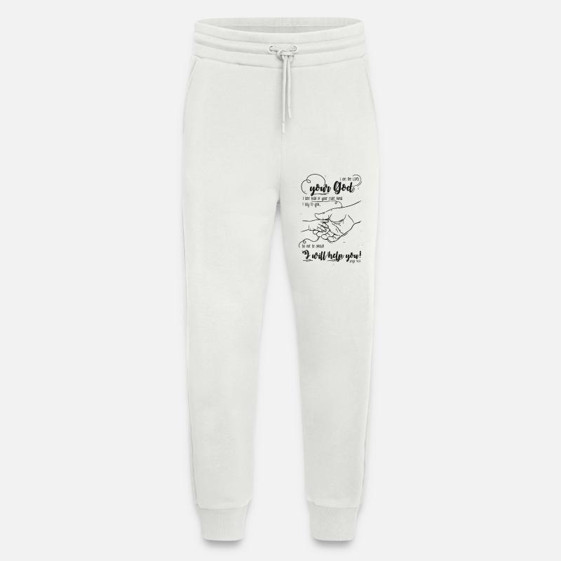 Jesaja Bibelvers Ich helfe dir - Jogginghose - made by SPREAD - OFF WHITE