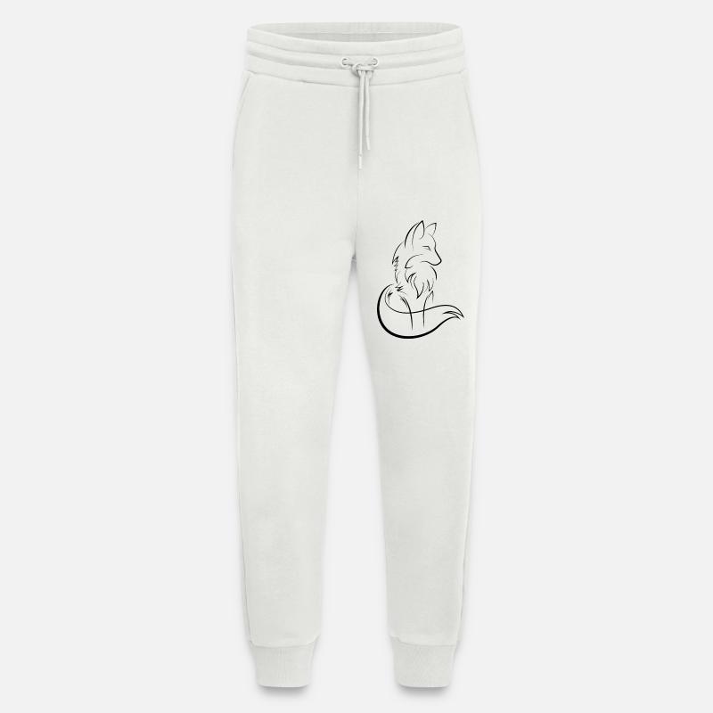 Fuchs Fox Symbol icon Kunst Illustration Grafik - Jogginghose - made by SPREAD - OFF WHITE