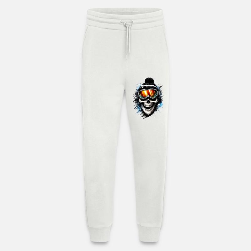 Skull Snowboarder mit Snowboardbrille - Jogginghose - made by SPREAD - OFF WHITE