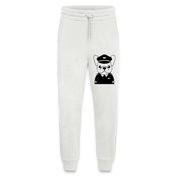 Frenchie Pilot Uniform Schwarz - Jogginghose - made by SPREAD - OFF WHITE - Vorne