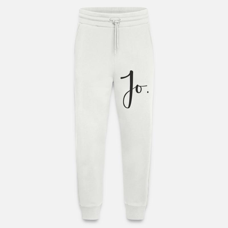 Jo – Handlettering Textdesign - Jogginghose - made by SPREAD - OFF WHITE