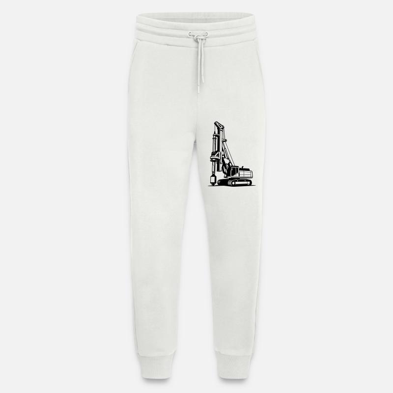 pile driver - Jogging Pants - made by SPREAD  - OFF WHITE