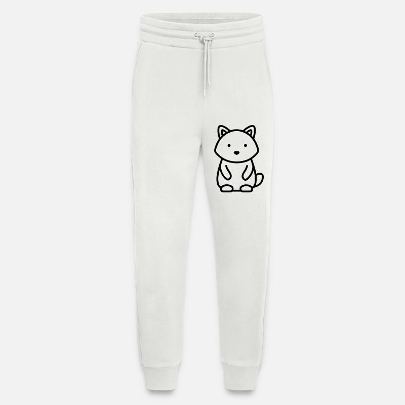 raton laveur - Pantalon de jogging bio décontracté fabriqué en UE - OFF WHITE