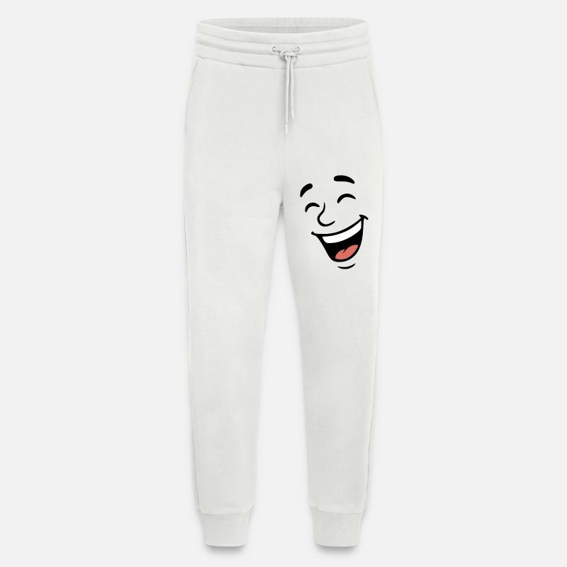 Gesicht lachen - Jogginghose - made by SPREAD - OFF WHITE
