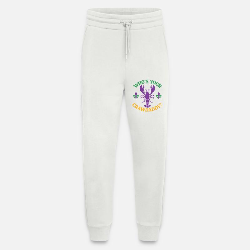 Qui est ton Crawdaddy - Pantalon de jogging bio décontracté fabriqué en UE - OFF WHITE