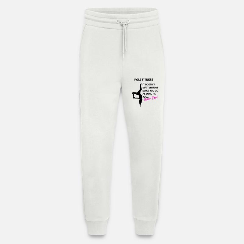 Never Stop Pole Dance - Jogging Pants - made by SPREAD  - OFF WHITE