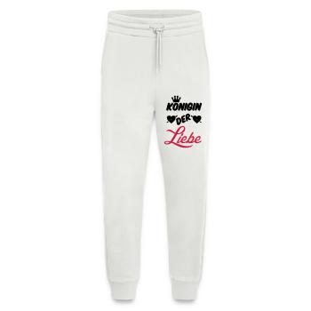 Königin der Liebe Krone Paar Geschenk Spruch Fun - Jogginghose - made by SPREAD - OFF WHITE - Vorne