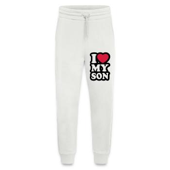 I love my son - Ich liebe meinen Sohn - Jogginghose - made by SPREAD - OFF WHITE - Vorne